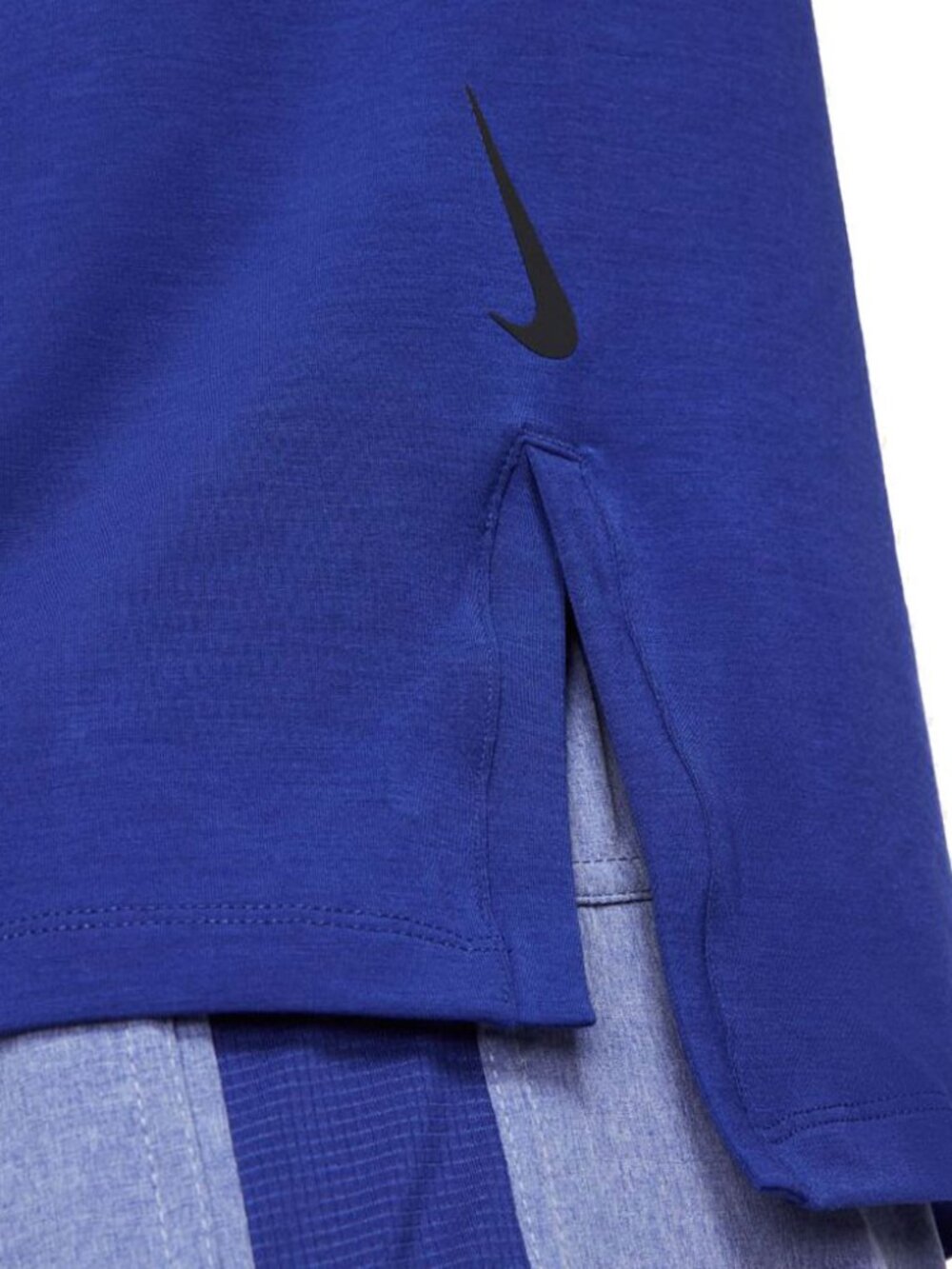 Nike Yoga Dri-FIT Men's Short-Sleeve Top Deep Royal Size Medium (Slim Fit) - Picture 4 of 10